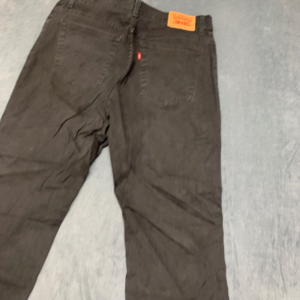 Levi's 550 Bootcut Jeans Women 12S Black Denim Cotton Stretch Casual Relaxed Fit - Picture 8 of 16